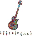 ZenChalet - Unique Guitar Puzzles for Adults 200- Giftable Wood Jigsaw Puzzles Adult - Distinctive Premium Cool Puzzle Gifts, Cool Puzzle Brain Teaser - Rompe Cabezas Adultos 200