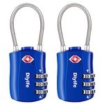 Diyife TSA Luggage Locks, [Newest Version][2 Packs] 3-Digit Security Padlock, Combination Padlocks, Code Lock for Travel Suitcases Luggage Bag Case etc.(Blue)