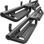 Running Boards Compatible with Dodge Ram Crew Cab 1500 2009-2018 (Incl. 2019-2024 1500 Classic), 2010-2024 2500/3500, 6" Two-Stair Side Step Rail Drop Nerf Bars (Excl 19-25 1500 New Body)