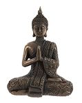 F&G Supplies 19cm Mystic Thai Cold Cast Bronze Buddha in Lotus position - a beautiful tranquil ornament 19cm tall!