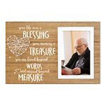 ElegantPark Memorial Gifts for Tribute The Loss of a Loved One Sympathy Gift Square 4x6 Photo Frame Wood Family Bereavement Gifts Remembrance Picture Frame Memory of Mother, Father, Grandma, Grandpa