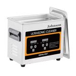 Johnson Ultrasonic Cleaner 3L Cleaner with Auto Digital Timer and Heater, Professional 40kHz Retainer Denture and Jewelry Cleaner, Home Ultrasonic Cavitation Machine for Glasses Watches Capacity 3L