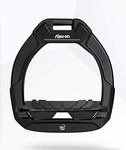 Flexon Safe On Junior Grip Stirrups - Black