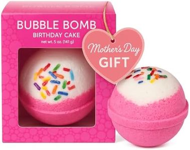Birthday Cake Bath Bombs, Stocking Stuffers, Incredible Scent, USA Made, Kids Safe Ingredients, Won't Stain Tub, 1 Bath Bomb for Women & Kids Bubble Bath by Two Sisters