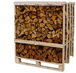 Hardwood Kiln Dried Birch Firewood Logs for fire Pit, 800kg Chunky Logs Perfect for Pizza Ovens, Fire Pits, Chiminea, BBQ Wood Burner Kiln Dried Hardwood Under 20% Moisture. Ready to Burn Fire Logs.