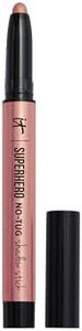 IT Cosmetics Superhero No-Tug Waterproof Eyeshadow Stick, Glimmering Rose (Rose Gold Pearl) - Longwear, Blendable Cream Eyeshadow with Built-In Primer - Suitable for Sensitive Eyes - 0.05 oz