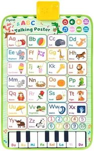JoyCat Electronic Alphabet Wall Chart for Toddlers, Talking ABC, Numbers, Music Poster, Educational Learning Toys, Birthday Gifts for Age 18months 2 3 4 5 Year Old Boys Girls