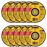 DeWalt DW8062 4-1/2"x.045"x7/8" Metal Angle Grinder Thin Cutoff Wheel, 10 Pack