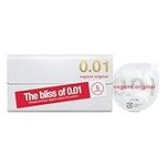 Sagami Original 0.01 | Ultra Thin | Super Strong | Non Latex Condoms | Pack of 5