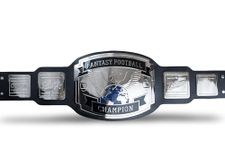 FantasyJocks Fantasy Football Championship Belt Trophy,Black/Silver