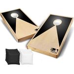 Original American Cornhole® with LED Lights | Tossing Game | 100% Wooden | 2 Boards + 8 Bags + 1 Protection Bag | Official Dimensions | Outdoor and Garden Game | OriginalCup®