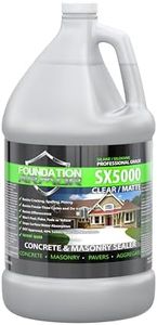 Armor SX5000 Natural-Look Penetrating Solvent-Based Silane Siloxane Concrete Sealer for Concrete, Brick, Pavers, and Natural Stone - 1 Gallon