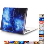 Compatible with MacBook Air 11 Inch Case - Funut Hard PC Shell Rubberized Bottom Case Ultra Slim Protective Case Cover for MacBook Air 11.6 Inch (Models: A1370 and A1465)(Lightning Sky)