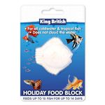 King British – Holiday Block Food – For Coldwater & Tropical Fish – Ideal for Leaving your Fish over Holidays – Does Not Cloud Water Ingredients – Helps keep Fish Healthy & Active