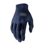 100% SLING Mountain Biking Gloves - MTB & Powersport Riding Protective Gear for Men (SM - NAVY)