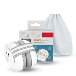 LYSIAN Baby Noise Reduction Earmuffs â€“ Noise Cancelling Headphones for Infants and Kids, Perfect for Travel, Airplanes, Concerts, Fireworks. 25dB Sound Block (Paw Grey)