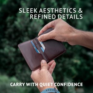 Vaultskin City Slim RFID Wallet – Minimalist Card Holder for Men