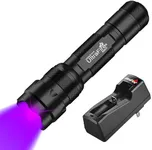 UltraFire UV Flashlight 395-405 nm Led Blacklight for Curing UV Glue, Leak Detector, Pet Urine Stain