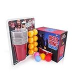 Premium Beer Pong Set: Ultimate Party Edition - 24 Cups, 8 Ping Pong Balls - Fun and Durable Game for Tailgates, Parties, and Celebrations! A Must-Have Social Experience for Every Occasion