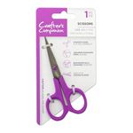 Sharp Craft Scissors for Adults - Japanese Precision Stainless Steel Blades - Non-Stick Teflon Coated - Ergonomic Design - Perfect for Paper, Card, Felt and Fabric - by Crafters Companion (4.5 Inch)