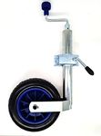 leisure MART 48mm Standard duty jockey wheel with pneumatic style puncture proof tyre and clamp LMX2403