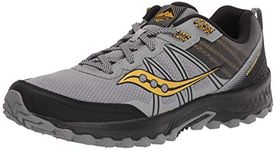 Saucony Men's Excursion TR14 Trail Running Shoe, Grey/Gold, UK8.5