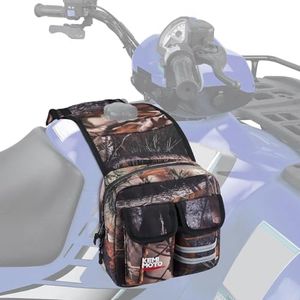 kemimoto ATV Tank Bag Waterproof W/Cooler ATV accessories Motorcycle Saddle Bag Compatible with Sportsman Scrambler Foreman Rancher Snowmobile Bicycle