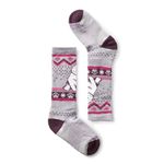 Smartwool Kids' Wintersport Polar Bear Full Cushion Merino Wool Over The Calf Pattern Socks, Purple Eclipse, Medium