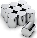 NeoMagNova® Neodymium Magnet Extra Strong - N45, 8x10mm Mini Round Power Magnets - For Pinboard, Magnetic White Board, Glass Board, Handicraft, Photos, Fridge, Tools and More - Set of 10pcs
