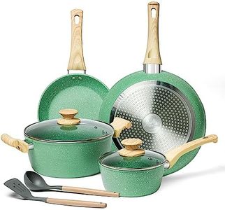 Innerwell Pots and Pans Set Nonstick, 8 Piece Kitchen Cookware Sets Nonstick Kitchenware Pans for Cooking, Pot and Pan Set Non Stick Pots and Pan Set 100% PFOA-Free, Toxin-Free, Induction Compatible