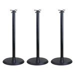 POFET 3pcs Black Adjustable Doll Stand for 14-18 Inch American Dolls and Baby Dolls Display Holder