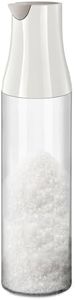 Loscarol 17 oz Glass Sugar Dispenser with Pour Spout, Weighted Pourer Sugar Shaker Jar Creamer Dispenser for Coffee Bar, Tea & Baking, Sugar Container, White