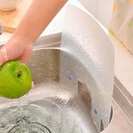 3Pcs Kitchen Splash Guard for Sink - Suction Splash Guard for Kitchen Sink Splatter Screen Faucet Silicone Splash Guard Sink splash guards- Dish Washing Accessories Kitchen Sink Splash Kitchen Gadgets