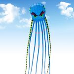 SQLWYLAT 26ft Octopus Kite for Adults and Kids Large & Beach Kite with Reel, Giant Kite Toys for Boys Girls Family Games and Activities, for Outdoor Fun(Blue)