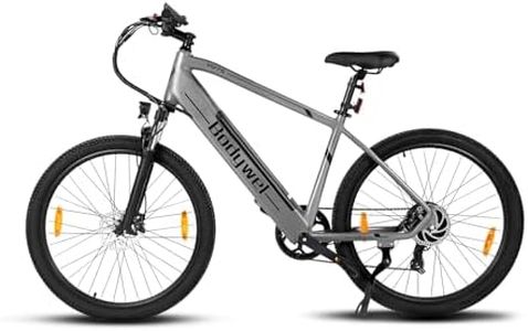 Bodywel M275 Bicicleta eléctrica para Adultos, Bicicleta de montaña de 27,5 "con batería Desmontable 36v 15,6ah, Pantalla led, Freno hidráulico de Doble Aceite, Bicicleta Masculina (Gris)