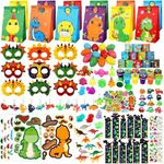 RichSmile 230PCS Dinosaur Party Favors,Dinosaur Birthday Party Supplies,Dinosaur Goodie Bags for Kids Birthday,Dino Decorations, Dinosaur Gifts Bags Fillers Pinata Stuffers, Dinosaur Themed Party Toys