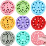 9PCS Math Fidget Spinners, Educational Math Fact Fidget Spinners for Kids Classroom Prize Treasure Box ( Multiplication Division)