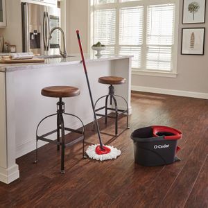 O-Cedar Spin Mop – Red/Gray Microfibre Floor Cleaning System