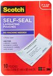 Scotch Self-Sealing Laminating Pouches, Business Card Size, 10 Pouches (LS851-10G)