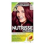 Garnier Nutrisse Cream Hair Color, Intense Light Red (660), Hair Dye with Natural Conditioning Oils, 100% Gray Coverage, 1 Application (159g)