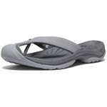 KEEN Women's Waimea H2 Toe Protecting Flip-Flops, Alloy/Black, 9