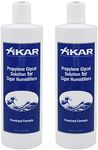 Xikar Cigar Humidor Solution - Premium Pre-Mixed Propylene Glycol for 70% Relative Humidity Maintenance, Consistent Humidity Control, Easy-to-Use Liquid for Reliable Humidification, 16 Fl Oz 2 Pack