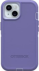 OtterBox iPhone 15, iPhone 14, and iPhone 13 Defender Series Case - Mountain Majesty (Purple), Screenless, Rugged & Durable, with Port Protection, Includes Holster Clip Kickstand