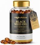 Organic Black Seed Oil Capsules - 2 Month Supply - 120 Count Softgels (2000mg Per Serving) High Potency, Organic Cold Pressed Nigella Sativa Oil (Non-GMO)