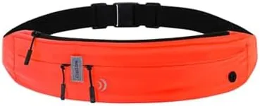 WATERFLY Running Belt Fanny Pack: Runner Marathon Jogging Waist Pack Sport Workout Exercise Fitness Phone Holder Belt for Men Women Jogger Slim Waistband