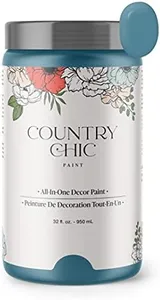 Chalk Style Paint - for Furniture, Home Decor, Crafts - Eco-Friendly - All-in-One - No Wax Needed (Quart (32 oz), Tide Pool)