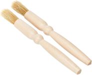 Tala Pastry Brushes Pack of 2, Natural Bristle Baking Brushes for Glazing, Basting & Coating, Essential Kitchen Utensils for Baking & Cooking