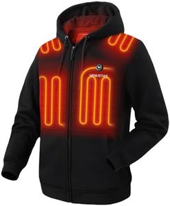 Venustas Unisex Heated Hoodie with Battery Included, Heated Jacket for Women and Men Black