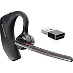 Plantronics - Voyager 5200 UC (Poly) - Bluetooth Single-Ear (Monaural) Headset - USB-A Compatible to connect to your PC and/or Mac - Works with Teams, Zoom & more - Noise Canceling