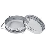 Stainless Steel Honey Strainer Double Sieve, for Honey Extracting, Bee Keeping Equipment Filter, for Most of Buckets, with Stretch Handle